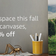 40% off canvas prints with code FALLDECOR40